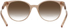 Round Trans Brown Versace 3291 Bifocal Reading Sunglasses with Gradient View #4