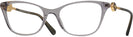 Cat Eye Transparent Grey Versace 3293 Single Vision Full Frame View #1