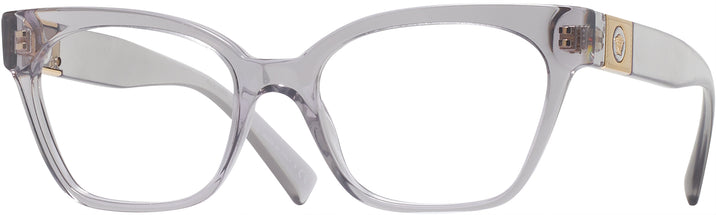 Cat Eye Transparent Grey Versace 3294 Progressive No-Lines View #1