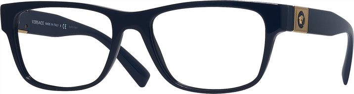 Rectangle Blue Versace 3295 Single Vision Full Frame View #1