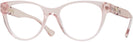 Cat Eye Transparent Pink Versace 3304 Single Vision Full Frame View #1