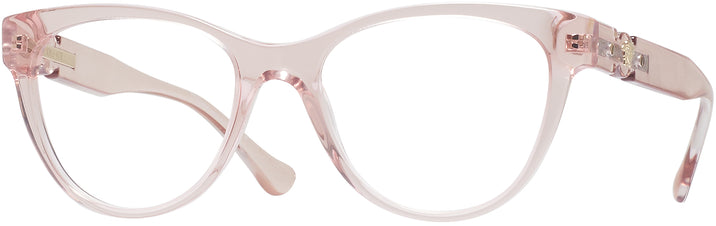 Cat Eye Transparent Pink Versace 3304 Computer Style Progressive View #1