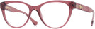 Cat Eye Transparent Red Versace 3304 Computer Style Progressive View #1