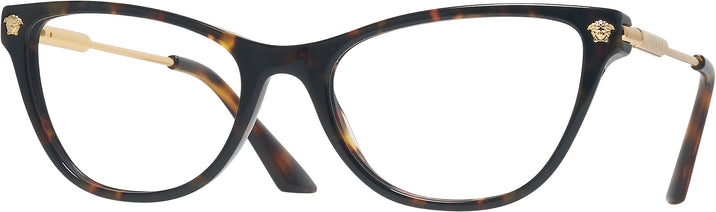 Cat Eye Havana Versace 3309 Progressive No-Lines View #1