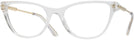 Cat Eye Crystal Versace 3309 Progressive No-Lines View #1