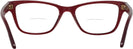 Cat Eye Transparent Red Versace 3316 Bifocal View #4