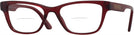 Cat Eye Transparent Red Versace 3316 Bifocal View #1