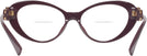 Cat Eye Bordeaux Versace 3331U Bifocal View #4