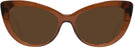 Cat Eye Trans Brown Versace 4388 Progressive No Line Reading Sunglasses View #2