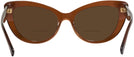 Cat Eye Trans Brown Versace 4388 Bifocal Reading Sunglasses View #4