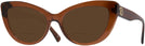 Cat Eye Trans Brown Versace 4388 Bifocal Reading Sunglasses View #1