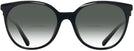 Oversized,Round Black Versace 4404 Bifocal Reading Sunglasses with Gradient View #2