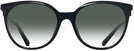 Oversized,Round Black Versace 4404 w/ Gradient Progressive No-Line Reading Sunglasses View #2