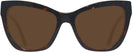 Cat Eye Havana Versace 4417U Progressive No Line Reading Sunglasses View #2