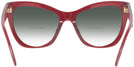 Cat Eye Transparent Red Versace 4417U w/ Gradient Bifocal Reading Sunglasses View #4