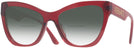 Cat Eye Transparent Red Versace 4417U w/ Gradient Bifocal Reading Sunglasses View #1