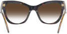 Cat Eye Havana Versace 4417U w/ Gradient Progressive No Line Reading Sunglasses View #4