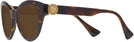 Cat Eye Havana/dark Grey Lens Versace 4435 Progressive No Line Reading Sunglasses View #3