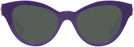 Cat Eye True Purple/dark Grey Lens Versace 4435 Progressive No Line Reading Sunglasses View #2