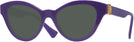 Cat Eye True Purple/dark Grey Lens Versace 4435 Progressive No Line Reading Sunglasses View #1