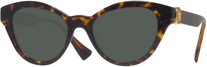 Cat Eye Havana/dark Grey Lens Versace 4435 View #1