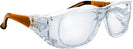 Square Crystal/Orange Varionet SafetyPro Reading Glasses View #3
