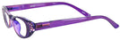 Cat Eye Purrfect Purple Cat Crazy Luxe Single Vision Half Frame View #3