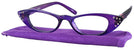 Cat Eye Purrfect Purple Cat Crazy Luxe Single Vision Half Frame View #1