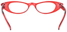 Cat Eye Ruby Red Cat Crazy Luxe Single Vision Half Frame View #4