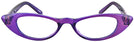 Cat Eye Purrfect Purple Cat Crazy Single Vision Half Frame View #2