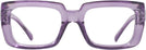 Oversized Purple Eye-Conic Single Vision Full Frame View #2