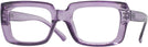 Oversized Purple Eye-Conic Single Vision Full Frame View #1