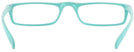 Rectangle Tropical Blue Cool-Aide Single Vision Half Frame View #4