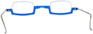 Rectangle,Unique Transparent Blue Wolfgang Katzer Architekt Single Vision Half Frame w/ FREE NON-GLARE View #4