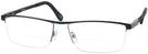 Rectangle Soft Black LZ-40 Bifocal View #1
