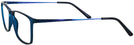 Rectangle Matte Navy Lite Tec II Single Vision Full Frame View #3