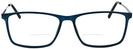 Rectangle Matte Navy Lite Tec II Bifocal View #2