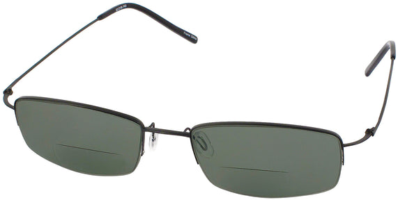  Matte Black Titanium IV Bifocal Reading Sunglasses View #1