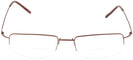 Rectangle Brown Titanium V Bifocal View #2